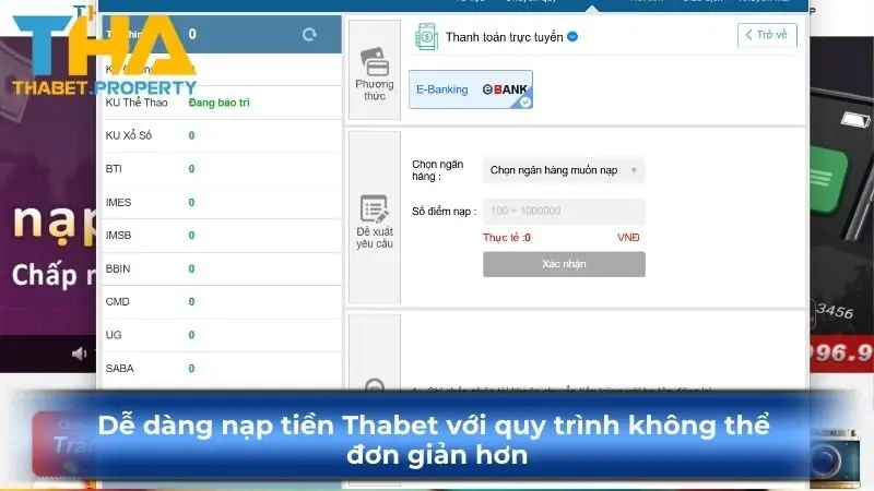 Dễ dàng nạp tiền Ku88 với quy trình không thể đơn giản hơn